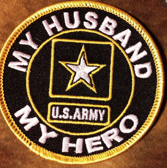 My Husband My Hero US Army Patch